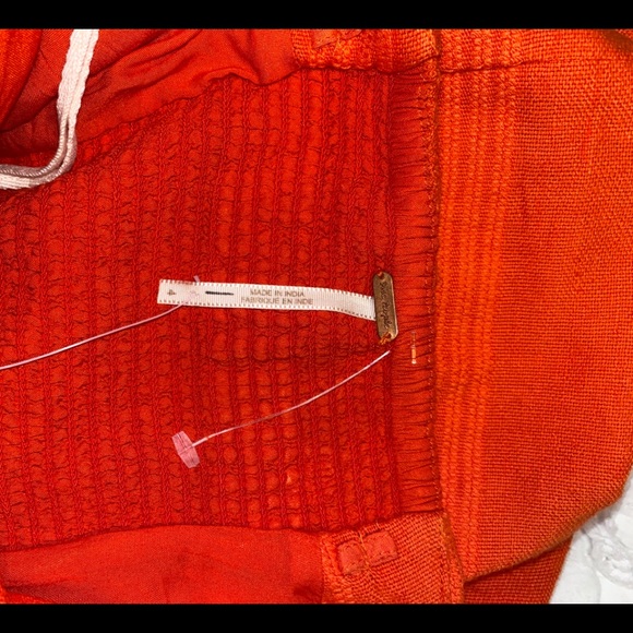 Free People Orange Strapless Dress 4 - Picture 3 of 5